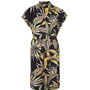 O'NEILL Cali Beach Shirt Robe décontractée pour femme, 39033 Black Tropical Flower, L-XL