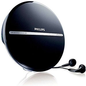 Philips Audio - Exp2546/12 draagbare cd-speler (Dynamic Bass Boost, MP3-Cd, Magic Esp, 10 uur afspelen, lcd-display), zwart