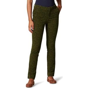 Amazon Essentials Pantalon droit long bi-stretch pour femme, imprimé animal olive noir, taille 42