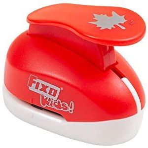 Fixo Kids 64651 perforator, bladvorm, 3,8 cm, rood, groot (3,8 cm)