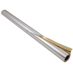 folia R16 aluminiumfolie, dubbelzijdig, 50 cm x 10 m, goud/zilver