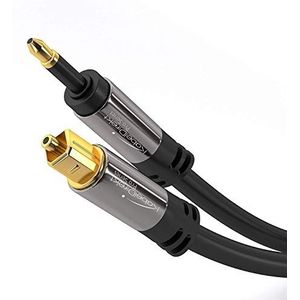 KabelDirekt - Mini TOSLINK kabel - 3 m - (optische TOSLINK > Mini TOSLINK) - PRO Series