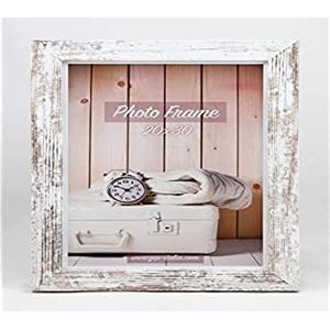 Zep Nelson Houten fotolijst 10 x 15 cm tot 30 x 40 cm Shabby wit bruin fotolijst antiek wit 30x40