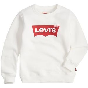 Levi's Kids LVBATWING CREWNECK Sweatshirt voor jongens, 2-8 jaar, Marshmallow