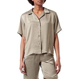 Jack & Jones Jjxx Jxlisa SS Comfort Satin T-Shirt Sn Blouse Dames, Taupe