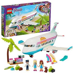 LEGO Friends 41429 Heartlake City vliegtuig, met 3 mini-poppen, speelgoed voor kinderen vanaf 7 jaar, meisjes en jongens, meerkleurig