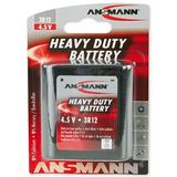 ANSMANN Zink-carbon batterij 3R12 (1 stuk) – wegwerpbatterij voor radio's, lantaarns, miniatuurverlichtingssysteem enz. – platte batterij 3R12 gegarandeerd zonder kwik en cadmium