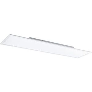 EGLO Salobrena-B, led-plafondlamp, van metaal en kunststof, wit, led-paneel met afstandsbediening, lichtkleur instelbaar (warm – koud), RGB, dimbaar, L x B 120 x 30 cm