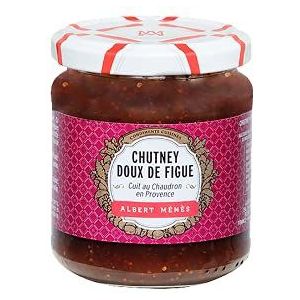 Sweet Fig Chutney - Sweet and Salty Fig Condiment - British Specialty - Tasty and Creative Product - culinaire traditie van India - 220g - ALBERT MÉNÈS