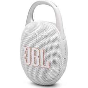 JBL Clip 5, ultradraagbare bluetoothspeaker, geïntegreerde karabijnhaak, JBL Pro-geluid, diepe bas, 12 uur speeltijd, Playtime Boost-functie, IP67 water- en stofbestendig, grijs