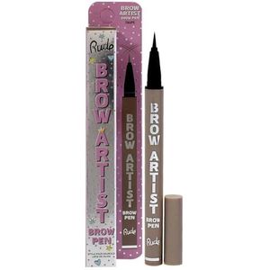 Brow Artist Brow Pen, taupe van Rude Cosmetics voor dames, 0,018 oz bruine pen