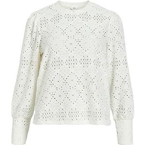 Object Objfeodora L/S Top Noos Cloud Dancer, dames, Cloud Danser