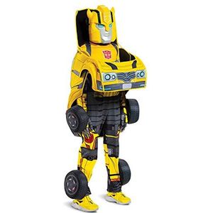 Disguise DISK103509L Transformers hommelkostuum voor kinderen, geel, maat S, 4-6 jaar