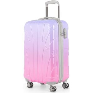 suitline Trolley in 3 maten, hardcase-kofferset (55 cm, 66 cm, 76 cm) met dubbele wielen, Sakura (stad), Modieus design