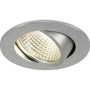 SLV New Tria 68 I CS Downlight, rond, aluminium, 3000 K, inbouwspot, plafondspot, plafondspot, woonkamer, badkamer