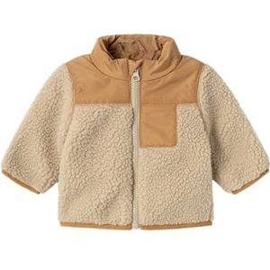 NAME IT Nbmmosie Teddy Jacket 2 Uniseks kinderjas, Oxford Tan