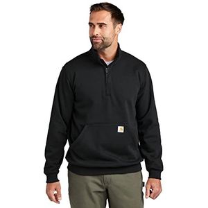 Carhartt Sweatshirt met opstaande kraag en ritssluiting, trainingspak voor heren, zwart.