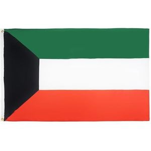 AZ FLAG vlag kover 90 x 150 cm vlag kowaiti vlag 90 x 150 banner 0,9 x 1,5 m lichtgewicht polyester
