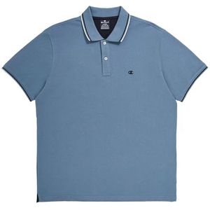 Champion Legacy Poloshirt Gallery Light Cotton Piqué C-Logo Poloshirt voor heren, Pastel Grijs