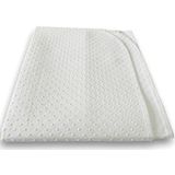 Briljant Home Matrasbeschermer met noppen voor boxspringbed, polyester, wit, 100 x 170 x 1 cm