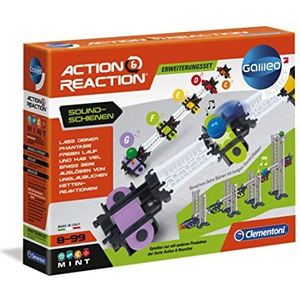 Clementoni 59168 Galileo Science - Rails van zijn actie en reactie - Spectaculair accessoire voor de kogeltrein - uitbreidbare bouwdoos - speelgoed voor kinderen vanaf 6 jaar
