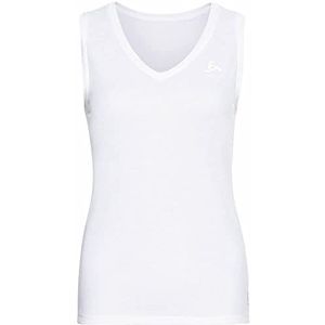 Odlo Dames Active F-Dry Light ECO basislaag singlet met V-hals, wit, XL