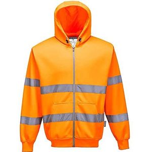 PORTWEST B305ORRL B305 Hoodie met ritssluiting, maat L, oranje