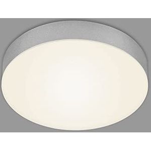 BRILONER - Led-plafondlamp zonder frame, led-plafondlamp, led-opbouwmontage, kleurtemperatuur warmwit, Ø212 mm, kleur zilver