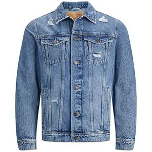 JACK & JONES Jeansjas voor heren, denim blauw, L, Denim blauw