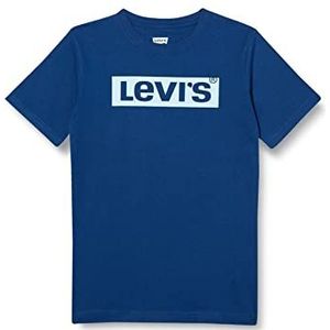 Levi's Kids Lvb Graphic T-shirt met korte mouwen voor jongens, 10-16 jaar, Blauwe staat.