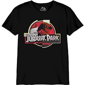 Jurassic Park T-shirt voor jongens, zwart, 10 jaar, zwart.