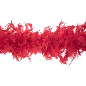 Trimits Maraboe verenboa voor feest, festival, trots, vrijgezellenfeest, Halloween, Kerstmis, rood, 1,8 m x 12 cm