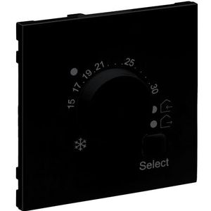 LEGRAND, SEANO 765352 afdekking voor elektronische vloerthermostaat, kleur: zwart gelakt