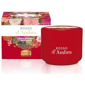 Helan, Rouge d'Ambra - Hydraterende lichaamscrème voor de droge huid met zoete amandelolie, vitamine C en vitamine E, antioxidant, lichaamscrème, natuurlijke oorsprong, hydraterende crème, voedend