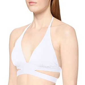 Seafolly Dames Actieve bikinitop met schouder, Wit (wit wit)