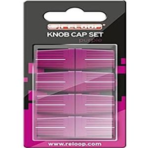 Reloop Knob Cap Set paars met 8 toetsen, rubberen coating voor betere grip, compatibel met de meeste DJ-mixers en controllers, violet