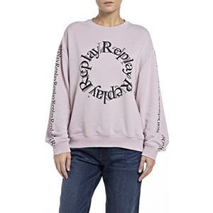 Replay Dames sweatshirt, rozenkwarts 513, M, Rozenkwarts 513