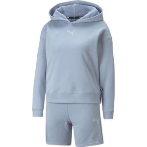 PUMA loungewear overall, shorts 17,8 cm, trainingspak voor dames, blauw gewassen, S