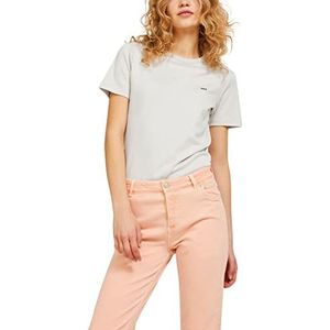 JACK & JONES Jjxx JxcatSs Slim Time Noos T-shirt voor dames, sneeuwwit. Details: zwart