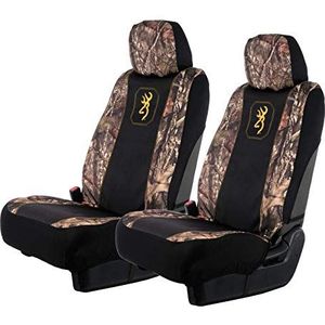 Browning 2 stuks universele stoelhoezen voor voorstoelen en banken, waterbestendig, voor auto, vrachtwagen, SUV, Mossy Oak Break-Up Country