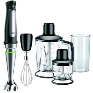 Braun Handmixer MultiQuick 7 MQ7045X - Staafmixer - Zilver - Zwart