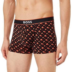 BOSS Trunk 24 Print stam heren, Donkeroranje 802