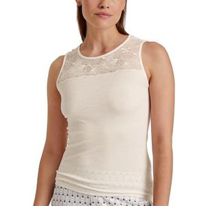 CALIDA Silky Wool Glam T-shirt voor dames, Crème bedel