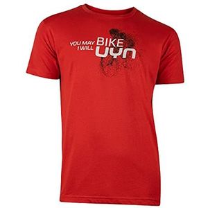 UYN Club Biker T-shirt voor heren, Rood pompei