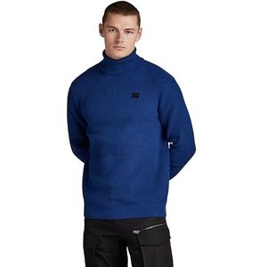 G-STAR RAW Turtle gebreide trui voor heren, Blauw (Ballpen Blue D24211-c868-1822)