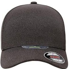 Flexfit Unipanel Melange Uniseks Baseball Cap, Grijze mix