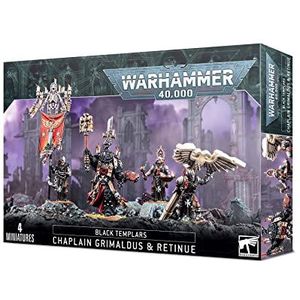 Warhammer 40k - Black Templars Chapelain Grimaldus en zijn Suite (FR)