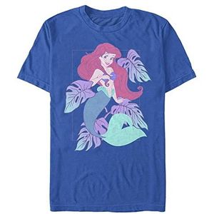 Disney The Little Mermaid pastel goud Ariel Organic T-shirt korte mouwen Bright Blue, M, Helder blauw