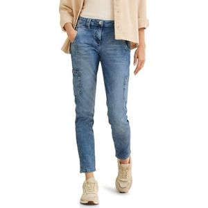 Cecil B378894 Damesjeans met cargozakken, Authentieke wassing., Taille 34 / lengte 30