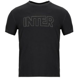 Inter T-Shirt mannen ronde hals korte mouw jersey shirt mannen t-shirt mannen, zwart.